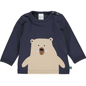 Fred's World by Green Cotton Baby - Jongens Polar Bear L/S T Baby T-shirts en tops, nachtblauw, 80 cm