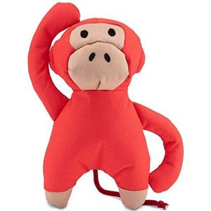 Beco Soft Toy - Michelle the Monkey gemaakt van gerecycleerde plastic flessen - Speelgoed voor honden met Squeeker, Aap, Medium