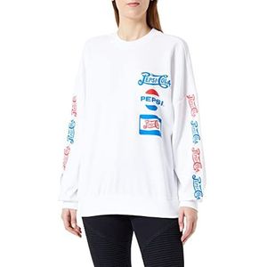 ONLY Dames ONLPEPSI L/S O-Neck Box SWT Sweatshirt, Helder Wit/Print: Multi, M (4 stuks)