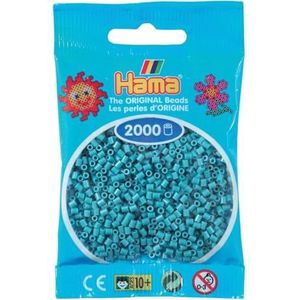 DAN Import Hama kralen 501-31 mini-kralen, 2000 stuks, turquoise