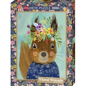 Puzzel Sweet Squirrel (1000 stukjes) - Floral Friends Thema