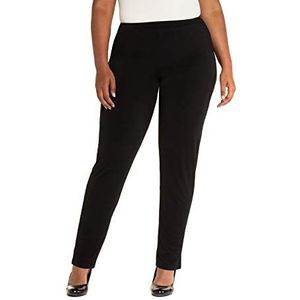 Ulla Popken Jersey broek voor dames, zwart, 32W x 32L