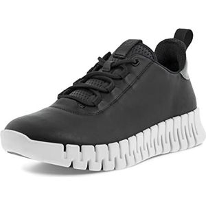 ECCO Gruuv W Black Light Grey Sneakers voor dames, Black Light Grey, 39 EU