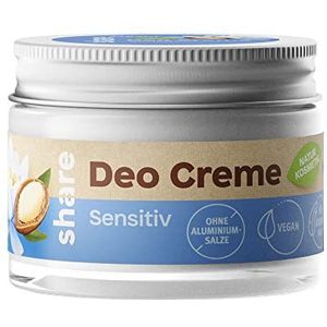 Share Deocrème Sensitiv 50 ml – deodorant geeft een hygiëneproduct aan een mens in nood – veganistische natuurlijke cosmetica zonder aluminiumzouten