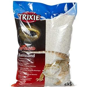 Trixie 76134 basiszand voor woestijnterraria, 5 kg, wit