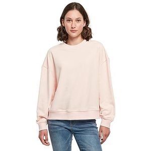 Build Your Brand Oversized sweatshirt met ronde hals voor dames, roze, XL