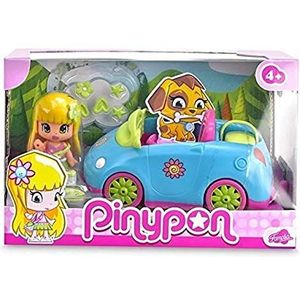 Pinypon 7015757 - De cabrio met figuur en accessoires, model en kleur willekeurig
