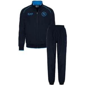 SSC NAPOLI Lichtblauw trainingspak voor jongens, EA7, officieel product, SSCN-logo, zomer, zijzakken, ritssluiting, 10 jaar