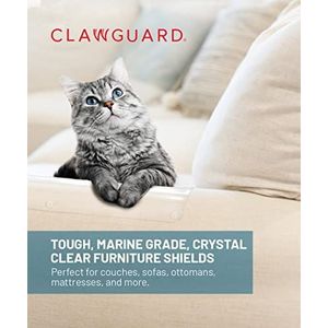 CLAWGUARD Mariene rang meubilair beschermt de ultieme duidelijke kattenkraspads om bank/bank/stoel/stoffering, kristalhelder te beschermen en te bedekken.