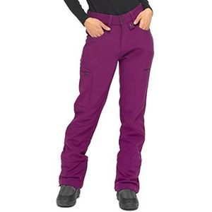 Arctix Sarah fleece gevoerde softshell broek voor dames, pruim, groot (12-14) kort