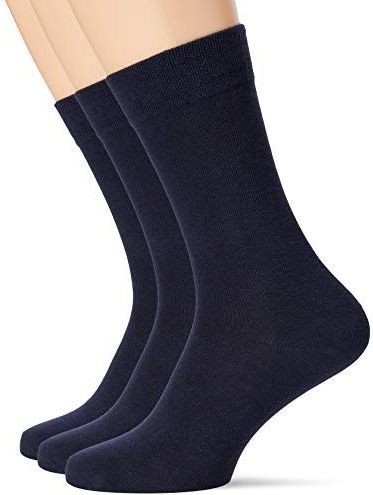 DIM - Set van 3 Paar Kousen - Marineblauw - Katoen