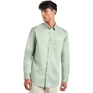 Kut For You Men's Slim Fit Long Sleeve Dress Shirt | Color: Mint Breeze | Size: Small | Material: Cotton | For Men & Boys | Lightweight | Button-Down Collar | Classic Fit