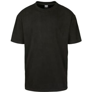 Urban Classic Oversized Peach Rib Tee T-shirt voor heren, zwart (Black 00007), XXL grote maten extra tall