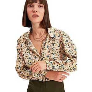 Trendyol Dames Multi-Color Bedrukt Shirt, 34