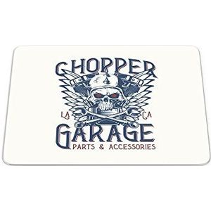 Bonamaison, Rechthoek digitaal bedrukte muismat, antislip onderkant, voor kantoor en thuis, afmetingen: 22x18 cm