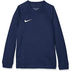Nike Kinder Tiempo Premier Football Jersey T-shirt met lange mouwen, blauw (blauw 410), L