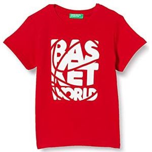 United Colors of Benetton T-shirt voor kinderen en jongeren, Rood 015, 68