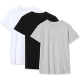 Build Your Brand - Shaped Long Tee - T-shirt - Meerkleurig - 3-pack
