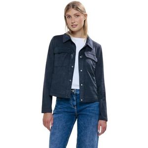 Cecil Dames velours korte jas, Casual Denim Blue, L