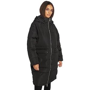 ONLY Onlgabi Oversized Long Coat OTW Noos gewatteerde jas voor dames, zwart, M