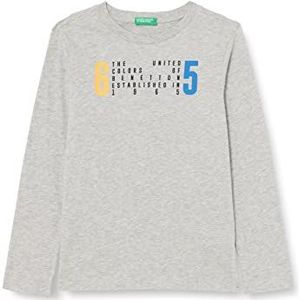 United Colors of Benetton T-shirt M/L 3I1XG104D lange shirt, grijs 501, 82 kinderen