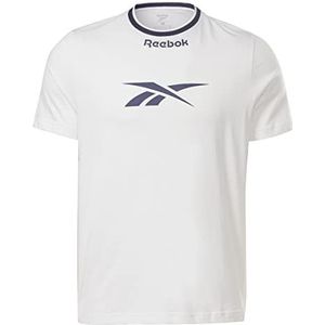 Reebok Mannen Arch Logo Vector T-Shirt, Wit, L, Kleur: wit, L