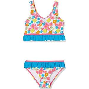 Playshoes Meisjes UV-bescherming bikini bloem zee tweedelig, meerkleurig (pink 18), 86/92 cm