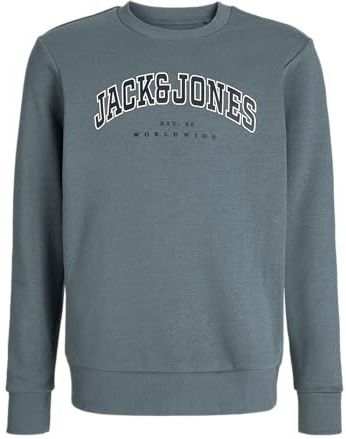 JACK & JONES Jongens Jjecaleb Varsity Sweat Crew Noos Mni, stormy weather, 116