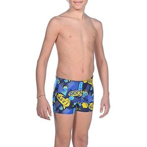 Arena B Jr zwemshorts voor kinderen, dansen, navy-multi, maat 38-40