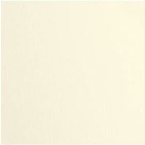 Vaessen Creative Florence Cardstock Papier, beige, 216 g/m², vierkant, 30,5 x 30,5 cm, 100 stuks, textuur, voor scrapbooking, kaarten, stansen en ander knutselwerk