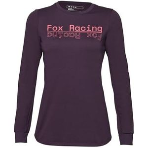 Fox Racing Dames Long Sleeve Cycling Jersey Fox Lady Ranger DR MD Dark Purple S Shirt, S