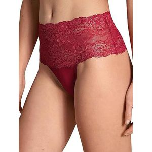 CALIDA Sensual Secrets String, hoge taille dames, Rood (Rio Red), 32-34