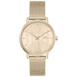 Lacoste Dames analoog quartz horloge met roestvrij stalen band 2001287, Anjer Goud