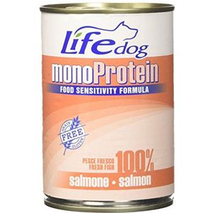 Life Dog Monoproteïne, zalm. blik van 390 g