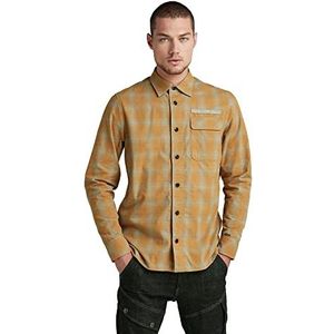 G-Star Raw heren Shirt Pen Pocket , meerkleurig (Dk Vulcan Phill Check C857-c978), S