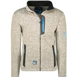 Geographical Norway Trampoline Heren Fleece Dunne Warme Ritssluiting - Jas Herfst Winter Lente Warm Heren - Lange Mouwen Trui Bont Zacht Comfort Outdoor (Lichtgrijs_S), Lichtgrijs, S