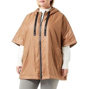 Samoon Cape voor dames, Rustic Oak, 42 grote maten