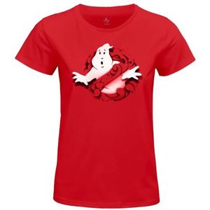 GHOSTBUSTER T-shirt voor dames, Rood, XL