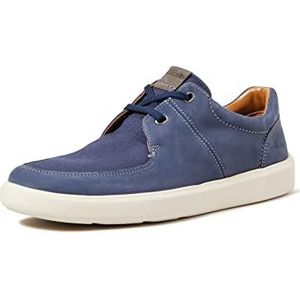 Clarks Cambro Lace Sneakers voor heren, blauw, 44 EU