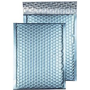 Purely Packaging luchtkussenenenveloppen zelfklevende metallic 250 x 180 mm Katoen blauw