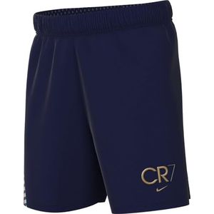 Nike Cr7 Academy23 Dri-Fit Voetbalshorts Voor Ouderen Kinderen, Blue Void/Blue Void/Metallic Gold, HF4346-492, S