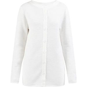 SANIKA Gebreid damesvest met knopen 15624682-SA01, wolwit, XS/S, wolwit, XS/S