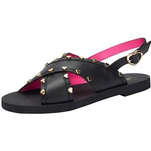 Pollini JA16402G0IIA0000, damessandalen, zwart, 40 EU, Zwart, 40 EU