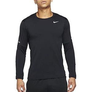 Nike M Nk DF Elmnt Crew shirt met lange mouwen voor heren, Zwart/Reflective Silv, XXL