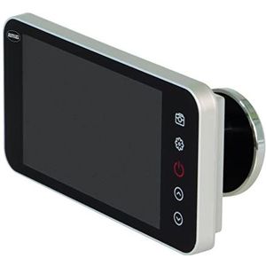 Amig - Digitale deurspion, zilverkleurig, met LCD-display, 10,2 cm (4 inch), DW, 4.0 HD, vizier met camera voor heldere beelden, eenvoudige installatie en bediening