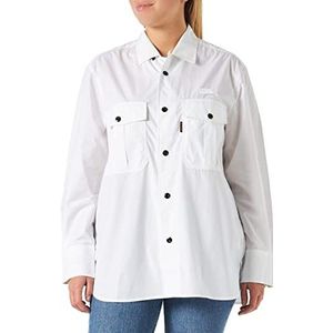 G-STAR RAW Officer Boyfriend shirt voor dames, wit (wit 4481-110), L