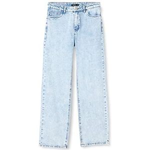 NAME IT Nlftoneizza DNM Hw Straight Pant Noos jeansbroek voor meisjes, Lichtblauw denim/detail: stonewash, 140 cm