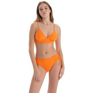 Dagi Oranje Gebreide Regular Waist Briefs, Oranje, 36, oranje, 36
