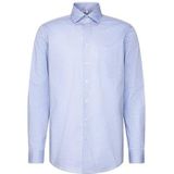 Seidensticker - 845667 - Chemise - Lichtblauw - Manches Longues - Coupe Droite