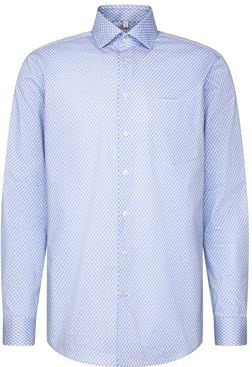 Seidensticker - 845667 - Chemise - Lichtblauw - Manches Longues - Coupe Droite